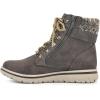 imageCLIFFS BY WHITE MOUNTAIN Womens Hearty Cushioned LaceUp City Hiker Ankle BootStoneFabricSweater