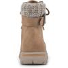 imageCLIFFS BY WHITE MOUNTAIN Womens Hearty Cushioned LaceUp City Hiker Ankle BootWheatFabricSweater