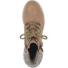 imageCLIFFS BY WHITE MOUNTAIN Womens Hearty Cushioned LaceUp City Hiker Ankle BootWheatFabricSweater