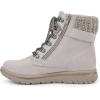 imageCLIFFS BY WHITE MOUNTAIN Womens Hearty Cushioned LaceUp City Hiker Ankle BootWinter WhiteFabricSweater