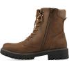 imageCLIFFS BY WHITE MOUNTAIN Womens Milos Cushioned LaceUp City Hiker Ankle BootieLt BrownFabric