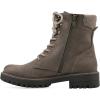imageCLIFFS BY WHITE MOUNTAIN Womens Milos Cushioned LaceUp City Hiker Ankle BootieStoneFabric