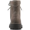 imageCLIFFS BY WHITE MOUNTAIN Womens Milos Cushioned LaceUp City Hiker Ankle BootieStoneFabric
