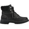 imageCLIFFS BY WHITE MOUNTAIN Womens Powell Cushioned LaceUp City Hiker Ankle BootieBlackFabric