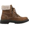 imageCLIFFS BY WHITE MOUNTAIN Womens Powell Cushioned LaceUp City Hiker Ankle BootieCognacFabric