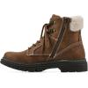 imageCLIFFS BY WHITE MOUNTAIN Womens Powell Cushioned LaceUp City Hiker Ankle BootieCognacFabric