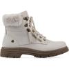 imageCLIFFS BY WHITE MOUNTAIN Womens Powell Cushioned LaceUp City Hiker Ankle BootieWinter WhiteBurnFabric