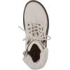 imageCLIFFS BY WHITE MOUNTAIN Womens Powell Cushioned LaceUp City Hiker Ankle BootieWinter WhiteBurnFabric