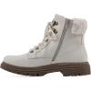 imageCLIFFS BY WHITE MOUNTAIN Womens Powell Cushioned LaceUp City Hiker Ankle BootieWinter WhiteBurnFabric