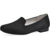 imageCLIFFS BY WHITE MOUNTAIN Womens Bessey Cushioned Loafer FlatBlackSuedette
