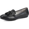 imageCLIFFS BY WHITE MOUNTAIN Womens Gush Cushioned Driving Moccasin Loafer FlatBlackSmooth