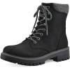 imageCLIFFS BY WHITE MOUNTAIN Womens Milos Cushioned LaceUp City Hiker Ankle BootieBlackFabric