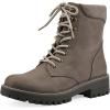 imageCLIFFS BY WHITE MOUNTAIN Womens Milos Cushioned LaceUp City Hiker Ankle BootieStoneFabric