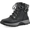 imageCLIFFS BY WHITE MOUNTAIN Womens Tracking Cushioned LaceUp City Hiker Sneaker BootBlackFabric