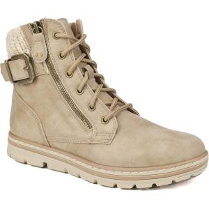 imageCLIFFS BY WHITE MOUNTAIN Shoes Kelsie Womens Laceup Hiker Style BootieNaturalFabric