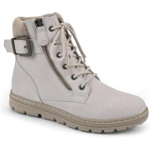 imageCLIFFS BY WHITE MOUNTAIN Shoes Kelsie Womens Laceup Hiker Style BootieWinter WhiteBurnishedFab