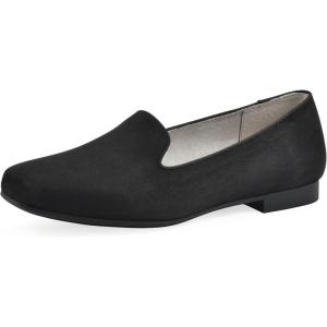 imageCLIFFS BY WHITE MOUNTAIN Womens Bessey Cushioned Loafer FlatBlackSuedette