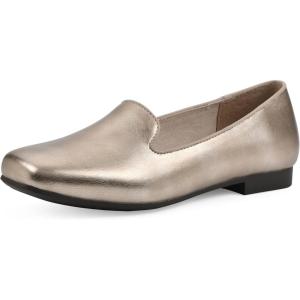 imageCLIFFS BY WHITE MOUNTAIN Womens Bessey Cushioned Loafer FlatLt GoldMetallicSmooth