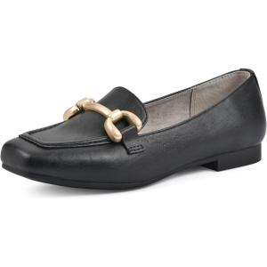 imageCLIFFS BY WHITE MOUNTAIN Womens Bestow MocToe Loafer FlatBlackSmooth