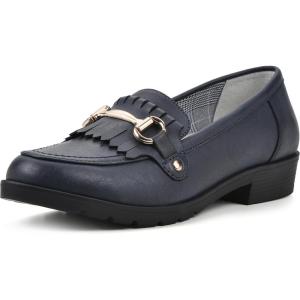 imageCLIFFS BY WHITE MOUNTAIN Womens Galeena Cushioned Loafer FlatNavyBurnishedSmooth
