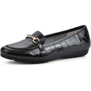 imageCLIFFS BY WHITE MOUNTAIN Womens Glowing Cushioned Loafer FlatBlackEcpatent