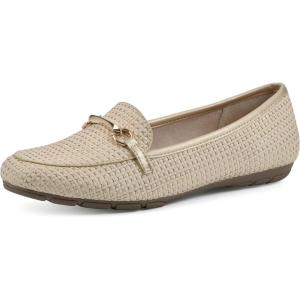 imageCLIFFS BY WHITE MOUNTAIN Womens Glowing Cushioned Loafer FlatGoldMultiRaffia