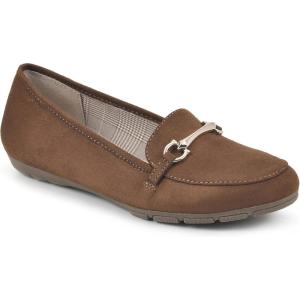 imageCLIFFS BY WHITE MOUNTAIN Womens Glowing Cushioned Loafer FlatWhiskeySuedette