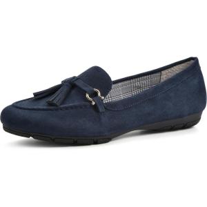 imageCLIFFS BY WHITE MOUNTAIN Womens Gush Cushioned Driving Moccasin Loafer FlatNavySuedette