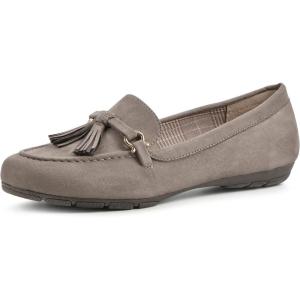 imageCLIFFS BY WHITE MOUNTAIN Womens Gush Cushioned Driving Moccasin Loafer FlatTaupeSuedette