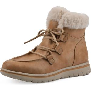 imageCLIFFS BY WHITE MOUNTAIN Womens Harrison Cushioned LaceUp Ankle BootieWheatFabric