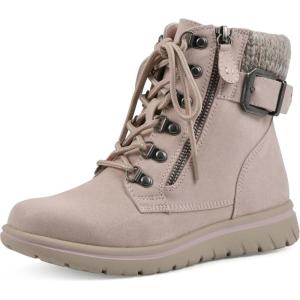 imageCLIFFS BY WHITE MOUNTAIN Womens Hearty Cushioned LaceUp City Hiker Ankle BootPale PinkFabricSweater