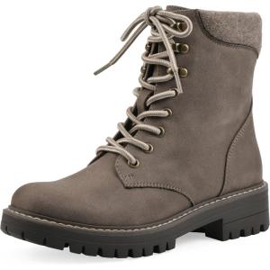imageCLIFFS BY WHITE MOUNTAIN Womens Milos Cushioned LaceUp City Hiker Ankle BootieStoneFabric
