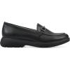 imageCLIFFS BY WHITE MOUNTAIN Womens Flow Cushioned Lug Sole Loafer FlatBlackSmooth