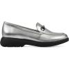 imageCLIFFS BY WHITE MOUNTAIN Womens Flow Cushioned Lug Sole Loafer FlatSilverMetallicSmooth