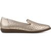 imageCLIFFS BY WHITE MOUNTAIN Womens Melodic Cushioned Loafer FlatPlatinoMetallicSmooth