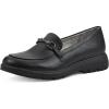 imageCLIFFS BY WHITE MOUNTAIN Womens Flow Cushioned Lug Sole Loafer FlatBlackSmooth
