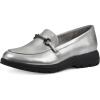 imageCLIFFS BY WHITE MOUNTAIN Womens Flow Cushioned Lug Sole Loafer FlatSilverMetallicSmooth