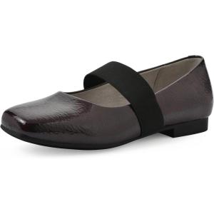 imageCLIFFS BY WHITE MOUNTAIN Womens Besimi Cushioned Mary Jane FlatBurgundyPatent