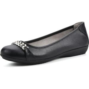 imageCLIFFS BY WHITE MOUNTAIN Womens Charmed Cushioned Ballet FlatBlackSmooth