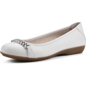 imageCLIFFS BY WHITE MOUNTAIN Womens Charmed Cushioned Ballet FlatWhiteSmooth