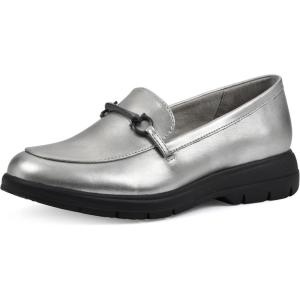 imageCLIFFS BY WHITE MOUNTAIN Womens Flow Cushioned Lug Sole Loafer FlatSilverMetallicSmooth