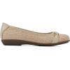 imageWhite Mountain Womens Charmed Cushioned Ballet FlatBeigeRaffia