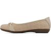 imageWhite Mountain Womens Charmed Cushioned Ballet FlatBeigeRaffia
