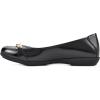 imageWhite Mountain Womens Charmed Cushioned Ballet FlatBlackPatent