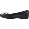 imageWhite Mountain Womens Charmed Cushioned Ballet FlatBlackSmooth