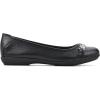 imageWhite Mountain Womens Charmed Cushioned Ballet FlatBlackSmooth