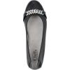imageWhite Mountain Womens Charmed Cushioned Ballet FlatBlackSmooth