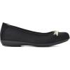 imageWhite Mountain Womens Charmed Cushioned Ballet FlatBlackSuedette
