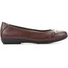 imageWhite Mountain Womens Charmed Cushioned Ballet FlatBrownSmooth