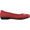 imageWhite Mountain Womens Charmed Cushioned Ballet FlatRedFabric